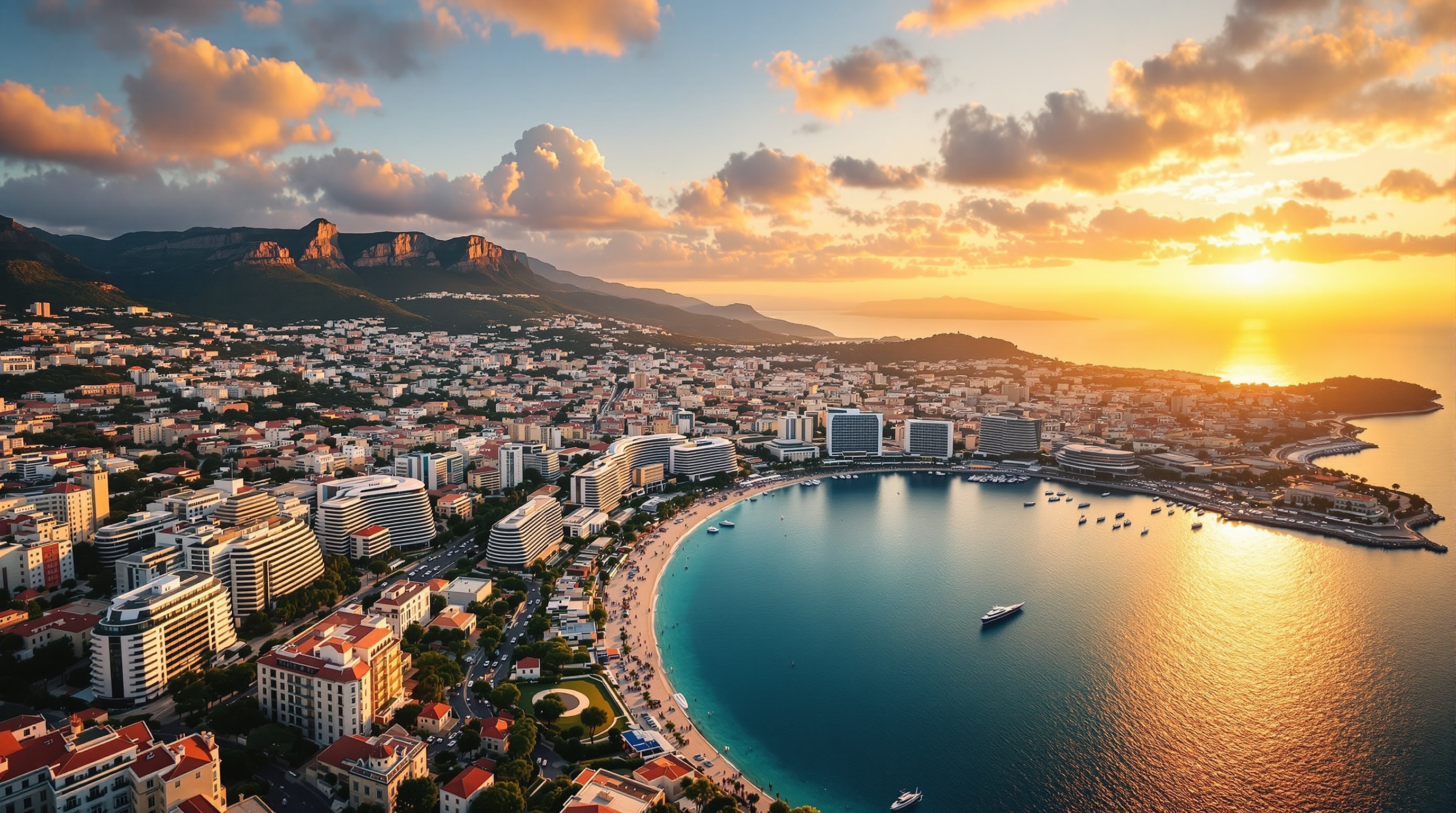 Hélicoptère de luxe au-dessus de Cannes